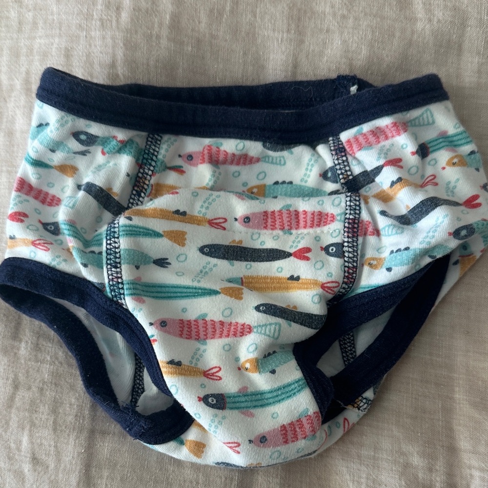 Colorful Fish Print Kids training underwear 3T